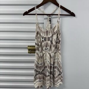 Express Tie Dye Racerback Mini Dress Womens Medium Boho Festival Sundress